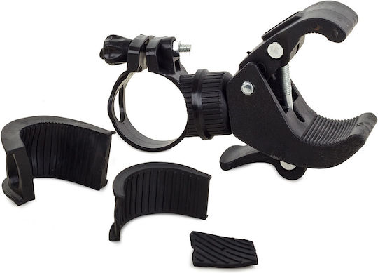 Ajustable Bike Mount Zola Clips D16-46mm Flashlight 20-35mm Frame Black