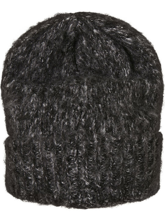 Beanie Unisex Beanie with Rib Knit in Gray color