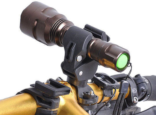 Ajustable Bike Mount Zola Clips D16-46mm Flashlight 20-35mm Frame Black