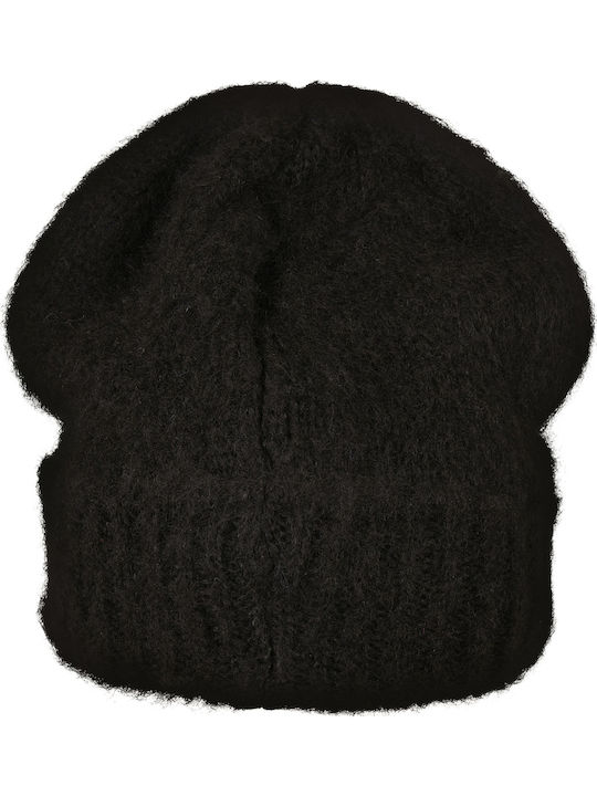 Beanie Unisex Beanie with Rib Knit in Black color
