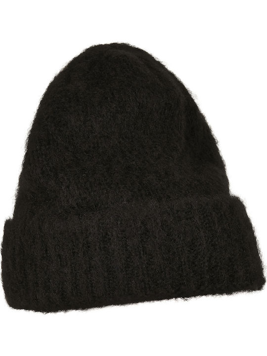 Beanie Unisex Beanie with Rib Knit in Black color