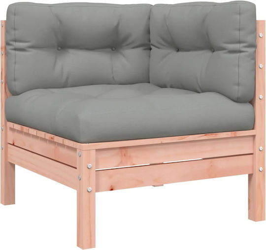 Garten- und Outdoor-Möbelsets Wohnzimmer Typsatz 9 Stück Massiv Pseudo-Tschuga Eiche mit Kissen