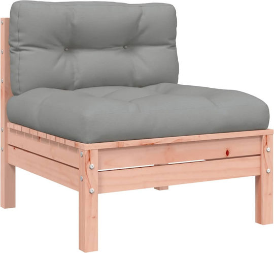 Garten- und Outdoor-Möbelsets Wohnzimmer Typsatz 9 Stück Massiv Pseudo-Tschuga Eiche mit Kissen