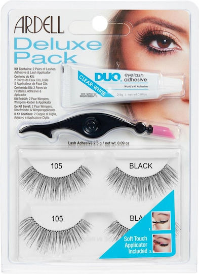 Ardell Deluxe Pack False Lashes in Black color 105 4pcs