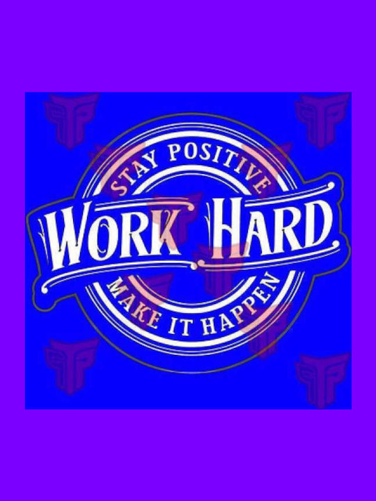 Takeposition Work Hard Frauen Baumwolle Jacke mit Kapuze Weiß