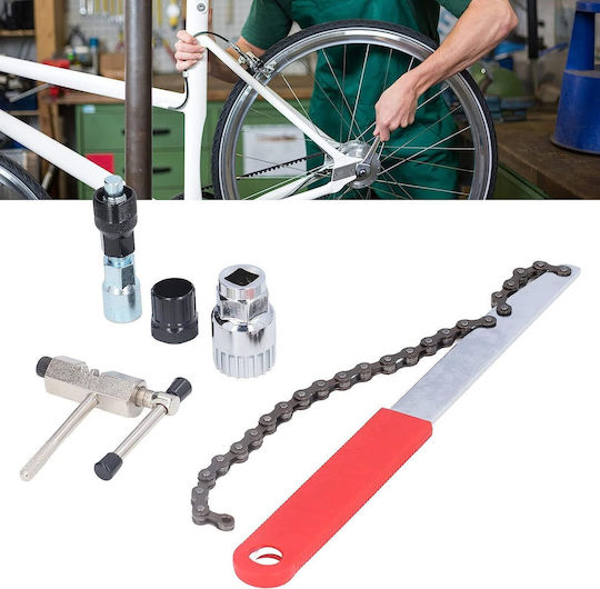 Bicycle Repair Tool Set Zola 5 Pieces Silver