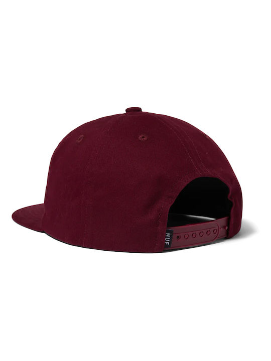 HUF Women's Snapback Cap Burgundy