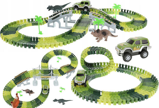 Dinosaur Ride Zola Flexible Parts 2 Dinosaurs 1 Small Car Bridge Maximum Length 216 Cm 15
