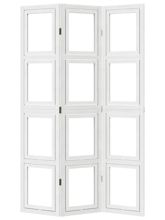 vidaXL Decorative Room Divider Wooden with 3 Panels 105x180cm