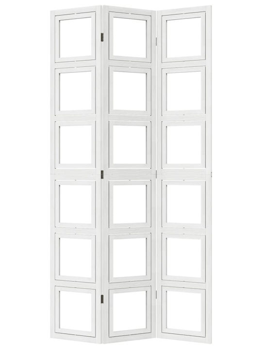 vidaXL Dekorativer Raumteiler Hölzernes mit 3 Paneelen 105x220cm