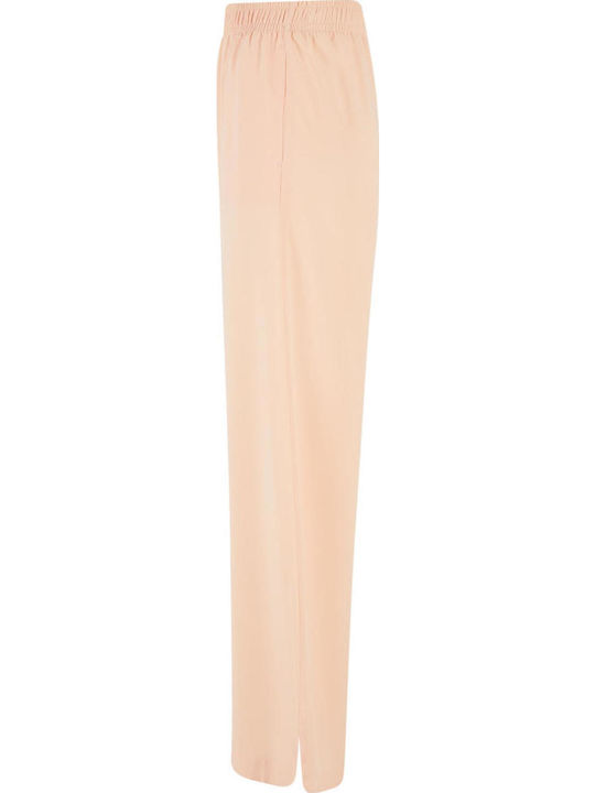 Women's Fabric Trousers in Loose Fit Softapricot