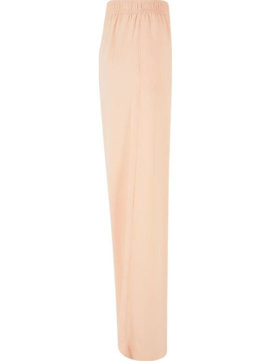 Women's Fabric Trousers in Loose Fit Softapricot