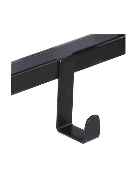 vidaXL Wooden Wall Hanger 5 Hooks Pink 87x27x10cm