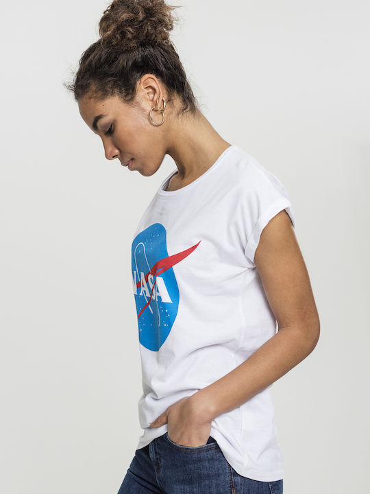Miss Tee Nasa T-shirt Λευκό Βαμβακερό