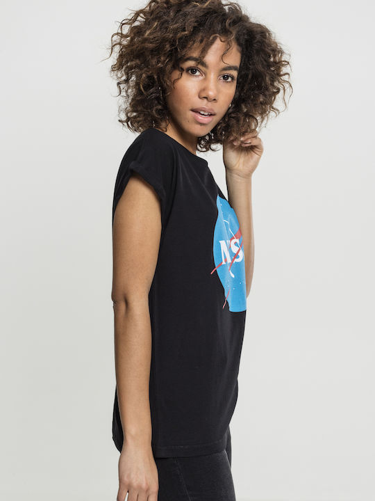 Miss Tee Nasa T-shirt Μαύρο Βαμβακερό