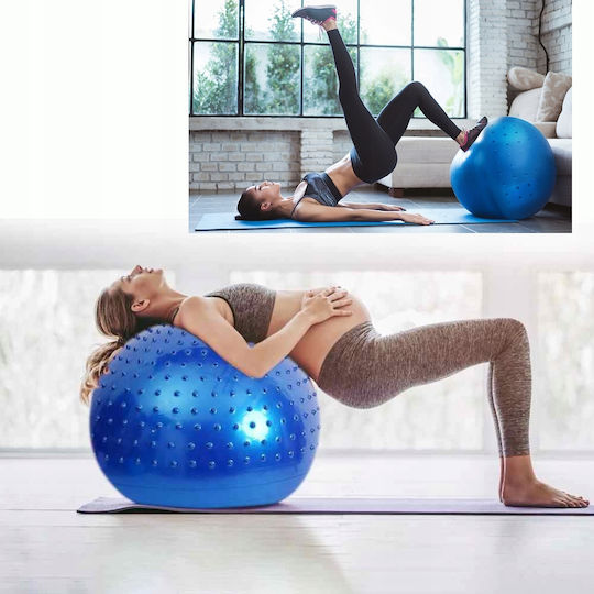 Μπάλα Pilates 75cm σε Μωβ Χρώμα