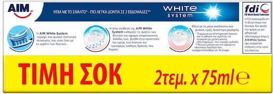 AIM White System 2x Toothpaste