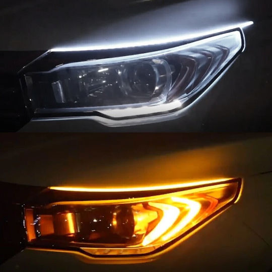 Rechteck Tagfahrleuchten Auto LED 60cm mit Weiß Beleuchtung 1Stück