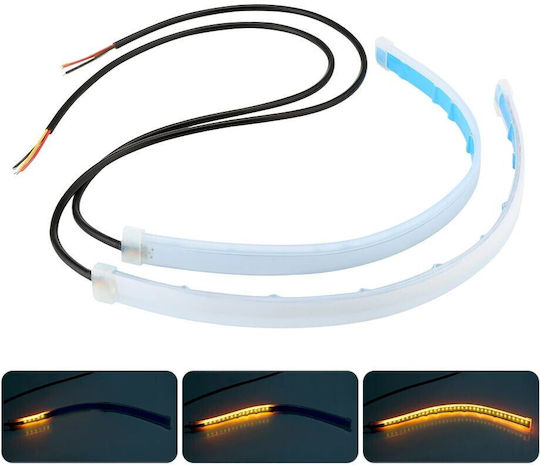 Rechteck Tagfahrleuchten Auto LED 60cm mit Weiß Beleuchtung 1Stück