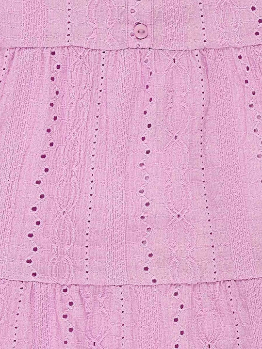 Παιδικό Φόρεμα Αμάνικο Πλεκτό Pink
