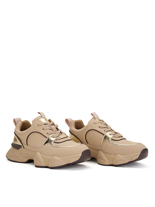 Versace Damen Chunky Sneakers Nude