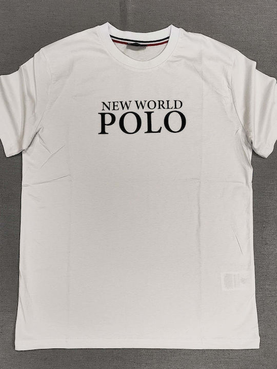 New World Polo Herren T-Shirt Kurzarm White