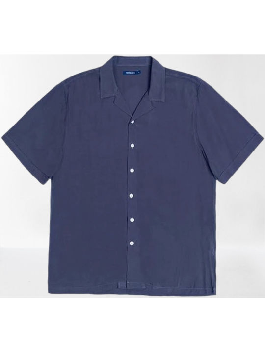 Gianni Lupo Men's Shirt Short Sleeve Blue