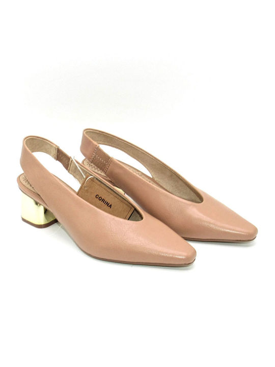 Corina Pumps mit Riemchen & mittelhoher Absatz Nude