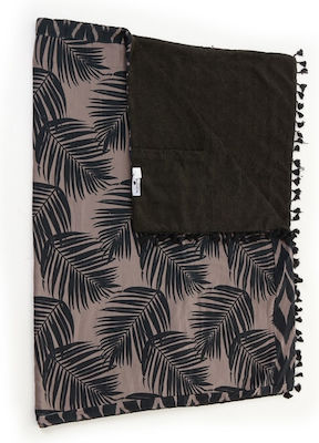 Bluepoint Beach Towel Cotton Brown with Fringes 180x100cm.