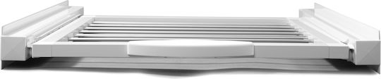 Roller Kappatos 00868 Base For Washer/Dryer made of Aluminum with Drawer 60x60εκ. White 1pcs