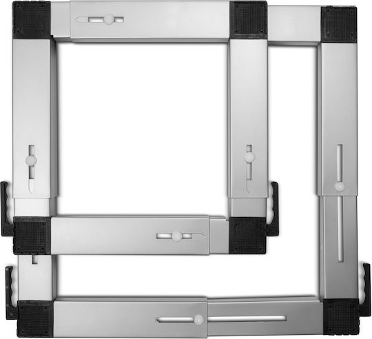Roller Kappatos 00723 Reglabil Suporturi de Mașină de Spălat/Uscător din Oțel Inoxidabil cu Roți Inox 1buc