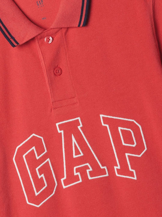 GAP Παιδικό Polo weathered red Logo