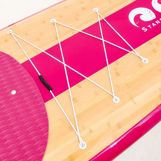 SCK BAMBOO Ruby 10'6'' Bamboo Σανίδα SUP με Μήκος 3.2m Ροζ