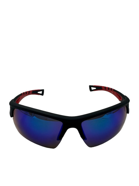V-store Ochelari de soare Μαύρα cu Cadru & Albastru Lentilă V-store Ochelari de soare Μαύρα cu Cadru & Albastru Lentilă