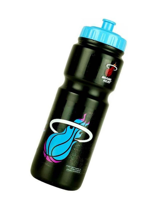 Gim Bmu Sport Miami Heat Plastic Water Bottle 750ml Black
