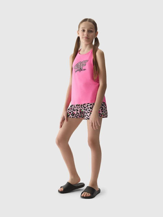4F Kinder-Shorts/Bermudas Stoff Rosa