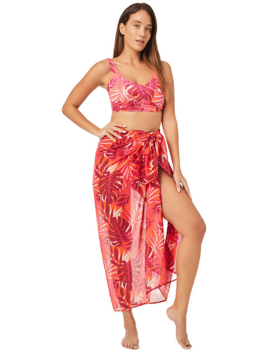 Minerva Fuchsia Women's Pareo Floral