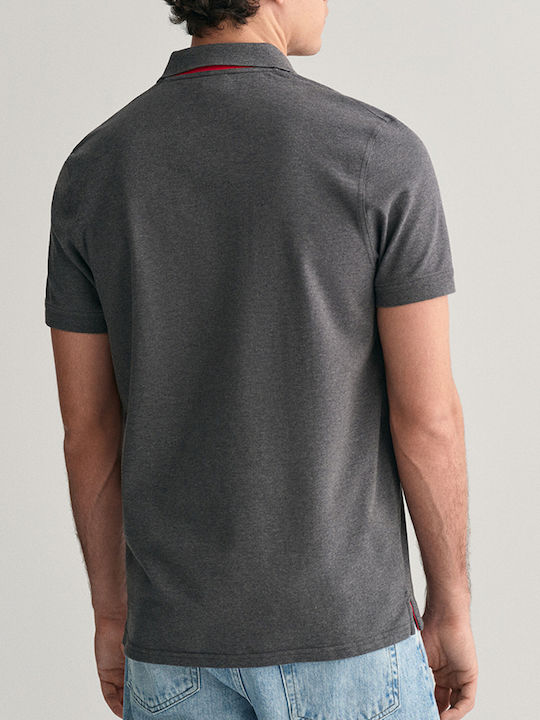 Gant Contrast Pique Polo Μπλούζα DarkGray