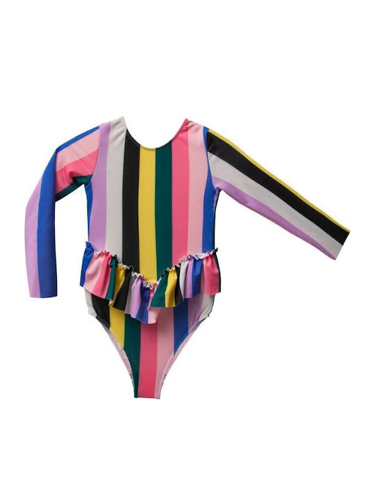 Two In A Castle Детски Бански Цял Бански с Дълъг Ръкав Stripes