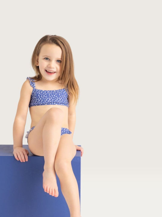 Swim Essentials Kinder Badeanzug Bikini Blue Leopard
