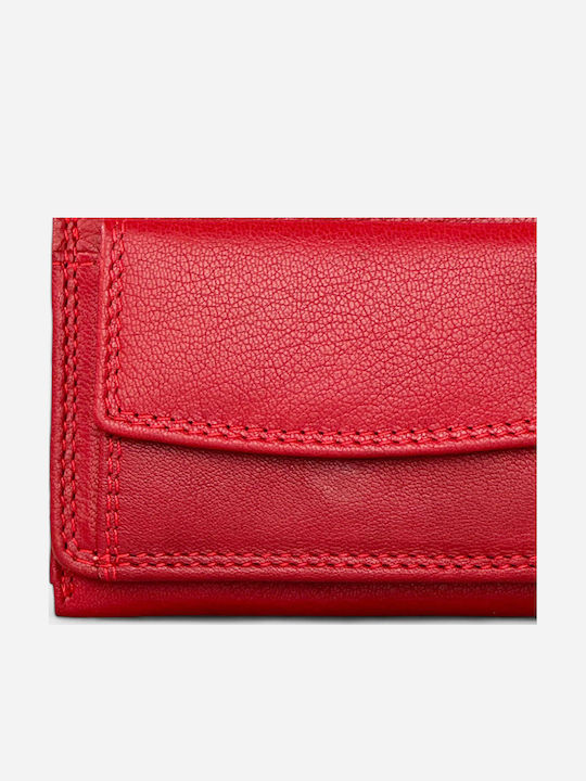 Small Leather Women's Wallet Classic Red