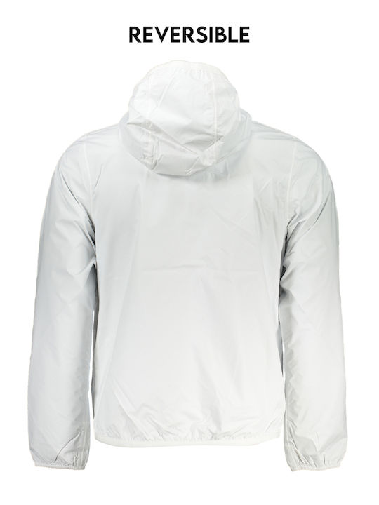 K-Way Herren Jacke Lässig Wasserdicht White