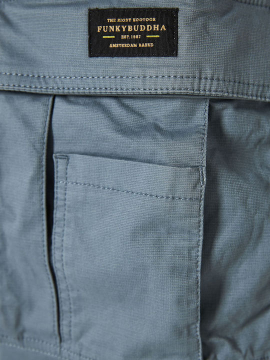 Trousers Cargo Elastic in Loose Fit Stormy Blue