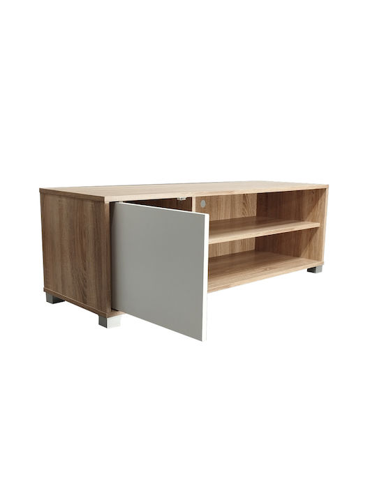 TV Stand Wooden Ellon Sonoma-white L120xW40xH41cm