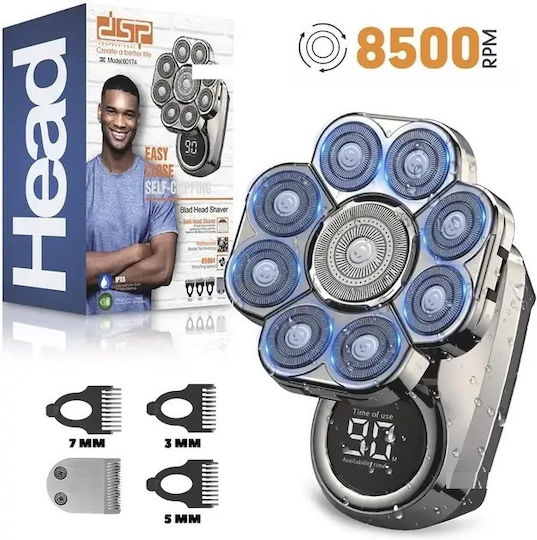 DSP 614764 Περιστρεφόμενη Ξυριστική Μηχανή Προσώπου Επαναφορτιζόμενη