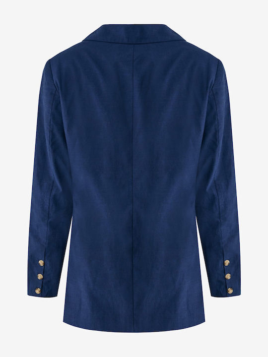 Mexx Γυναικείο Σακάκι Navyblue