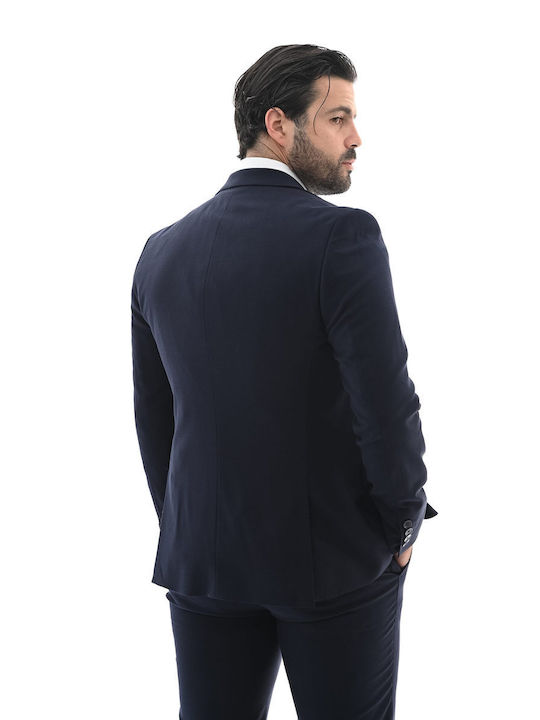 Men's Suit with Vest BLUE