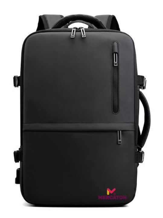 Rucsac Impermeabil Pentru Laptop 17.3" Cu Port USB În Culoare Neagră