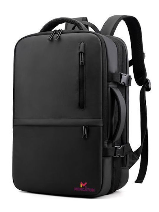 Rucsac Impermeabil Pentru Laptop 17.3" Cu Port USB În Culoare Neagră
