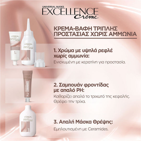 L'Oreal Paris Excellence Creme Vopsea De Păr 7u Blond Natural 48ml